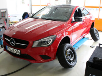 RDKS/TPMS Reifendrucksensorentest Mercedes CLA-Klasse