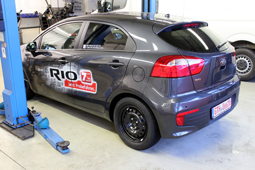 Der Kia Rio III UB mit LowLine-RDKS-Sensoren.